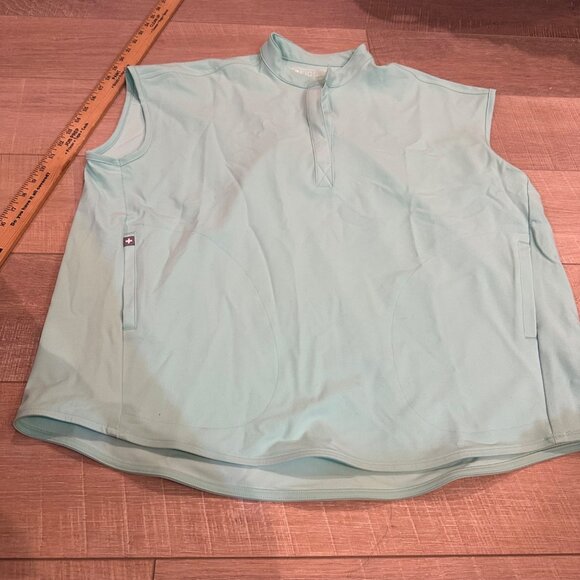 FIGS RAFAELA OVERSIZED SCRUB TOP MINT GREEN WOMENS MEDIUM - Picture 2 of 8